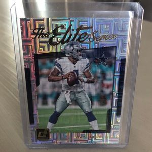 Dak Prescott elite series silver football card